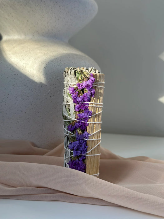Triple Aura Cleanse– White Sage, Palo Santo & Purple Sea Lavender